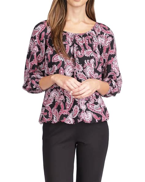 michael kors paisley top|Michael kors peasant tops + FREE SHIPPING.